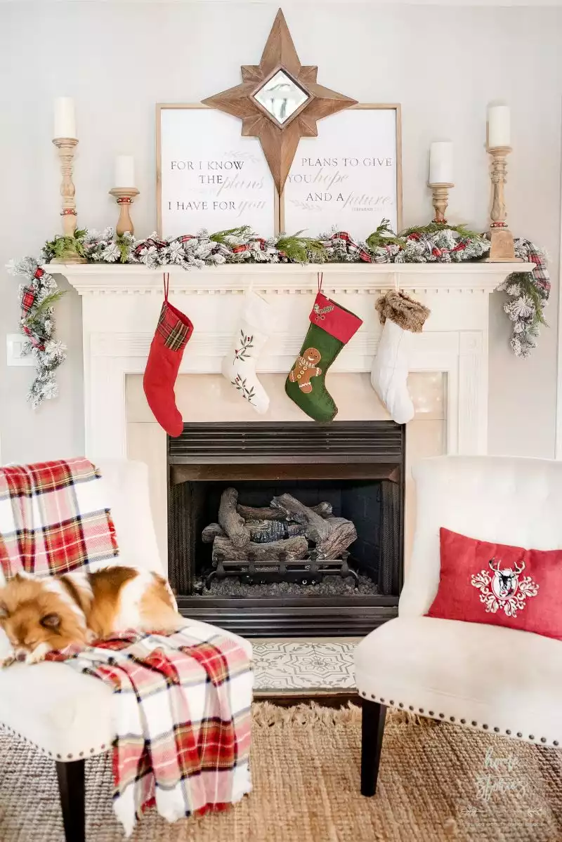Christmas Matel decorated for Holiday