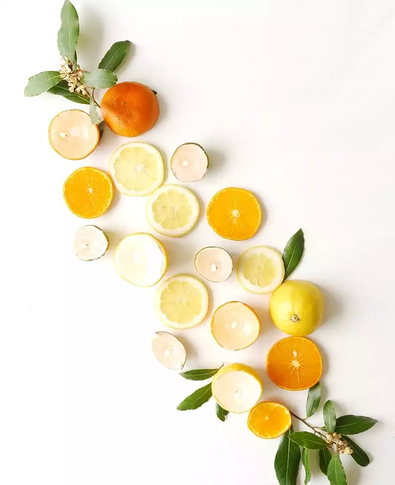 Citrus Candle Centerpiece