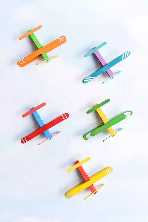 clothespin airplanes
