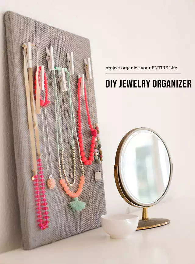 clothespin crafts jewelry organizer