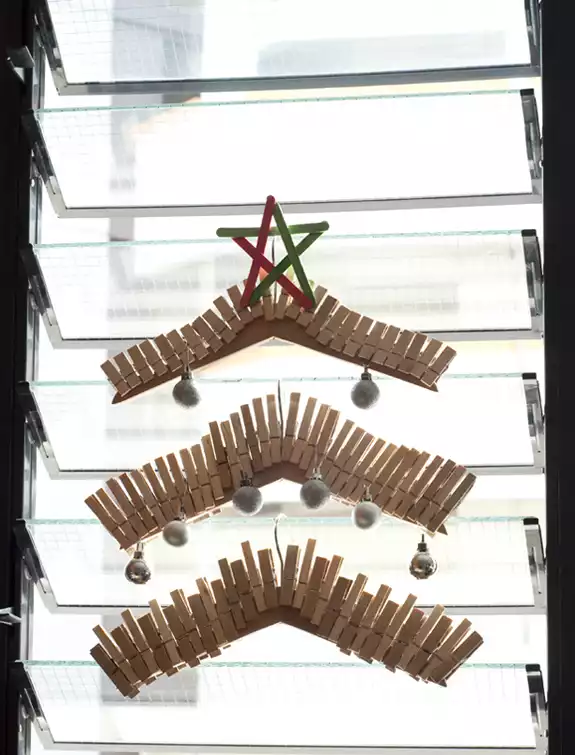 Clothespins tree