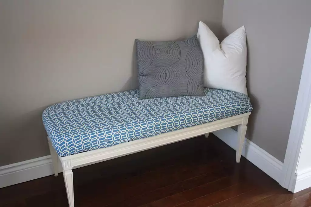 Coffee table turned into a bench