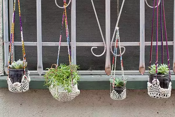 Colorful Hanging Window Planters4