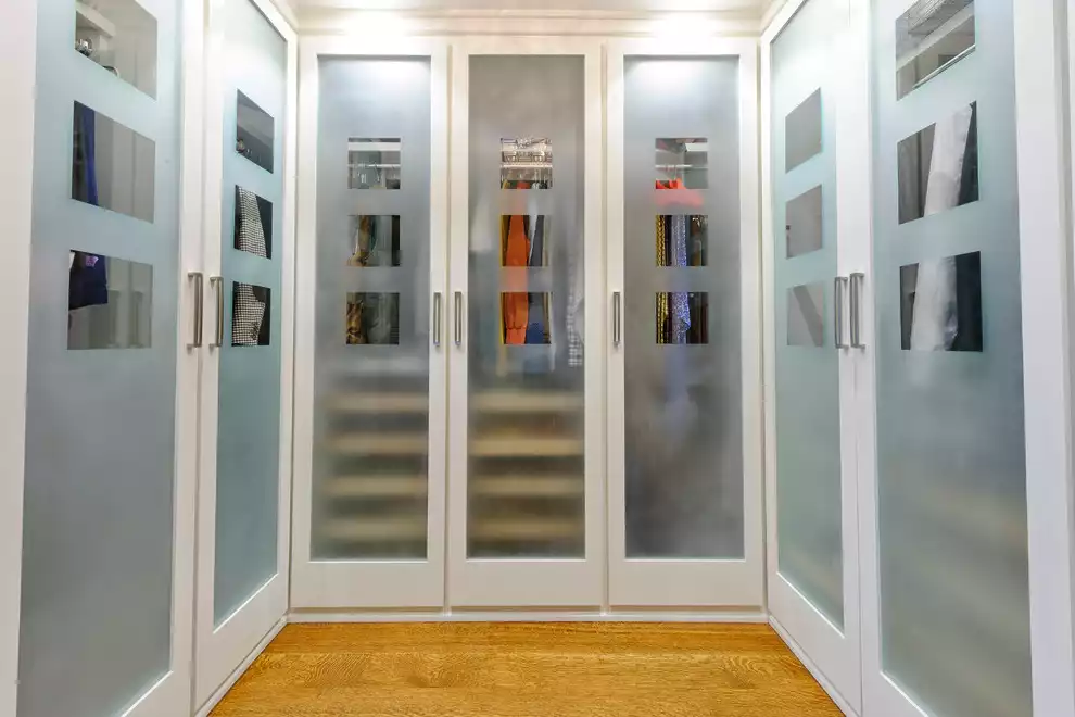 Contemporary French Door Closet