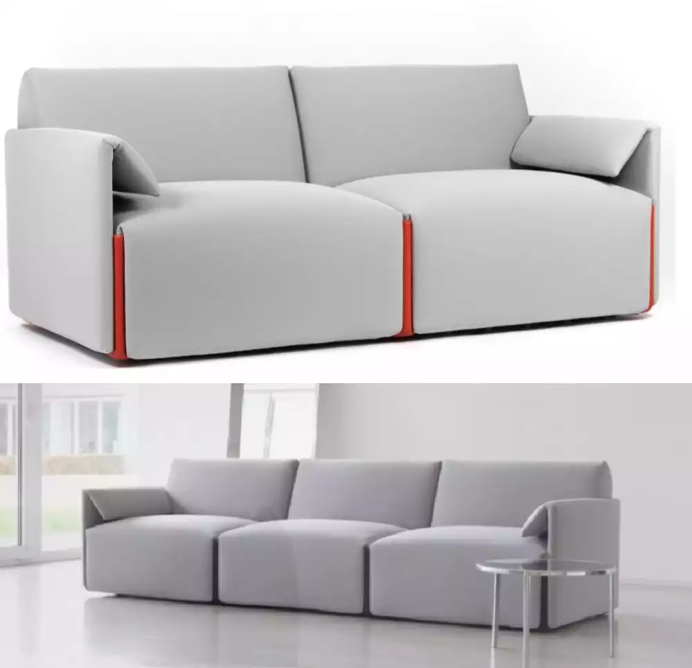 Costume modular fabric sofa