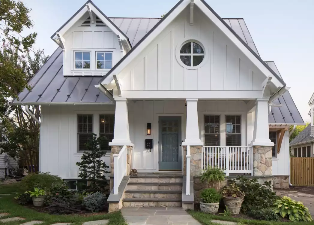 Craftsman masonite siding board and batten look