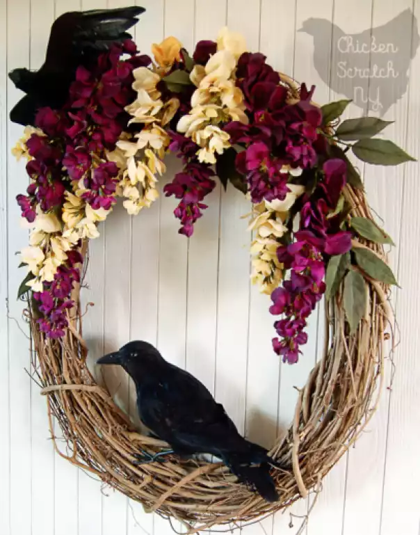 Crow Fall Wreath