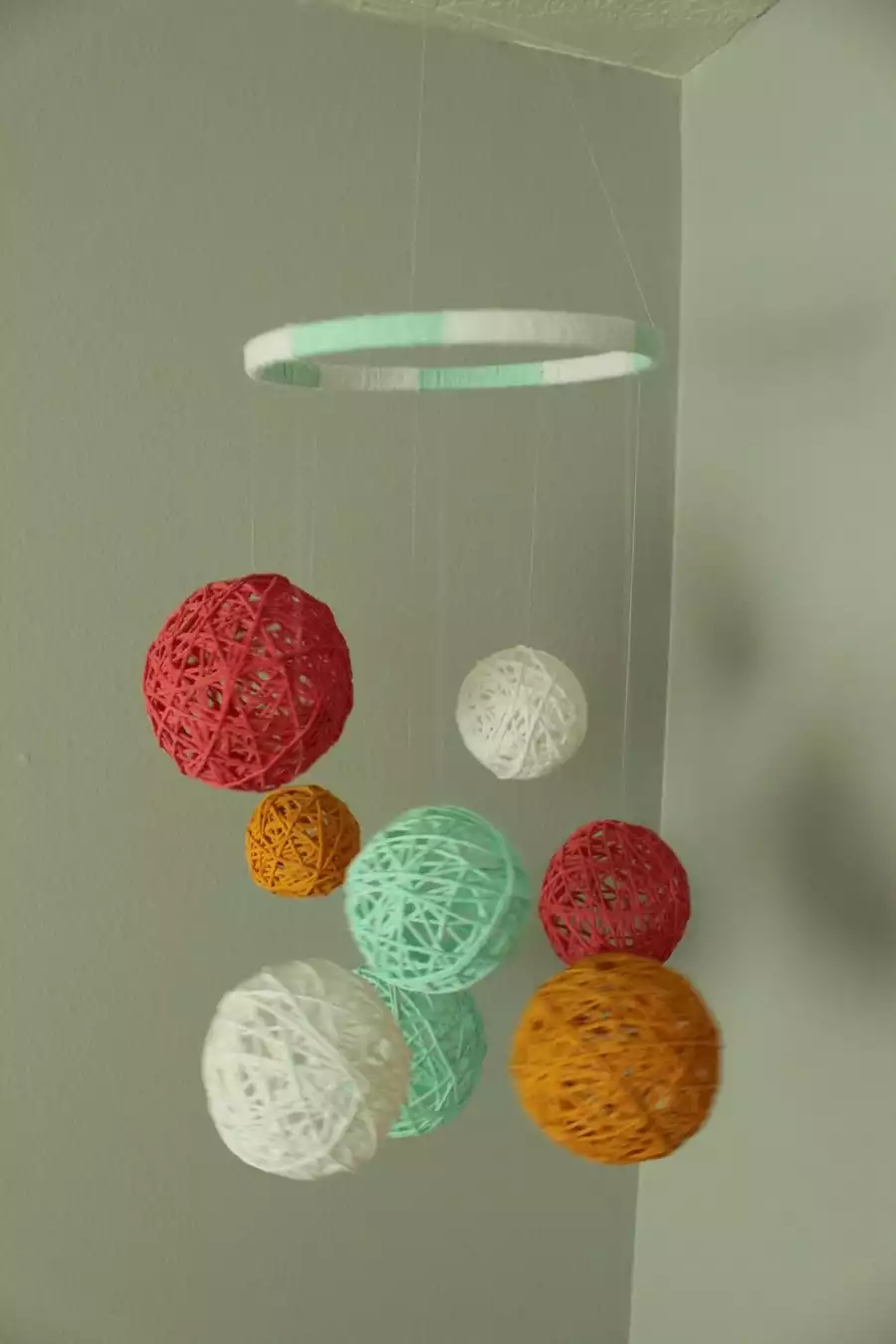 Embroidery Hoop Yarn balls