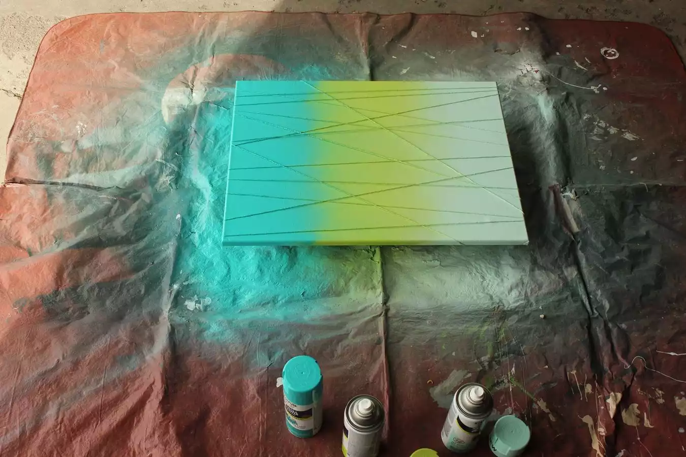 Step 6: Begin spray painting