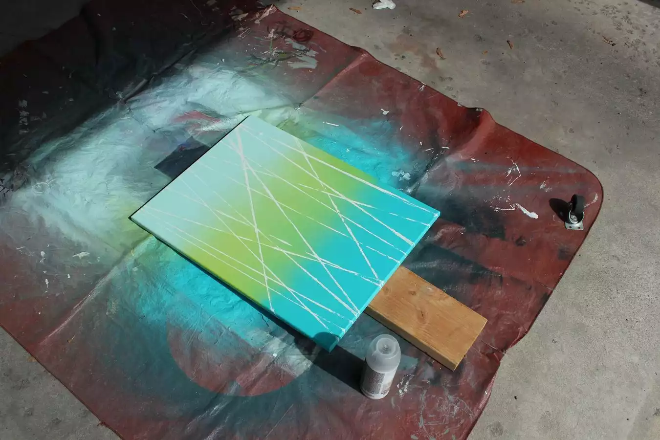 Step 7 (optional): Spray canvas with Matte Finish spray