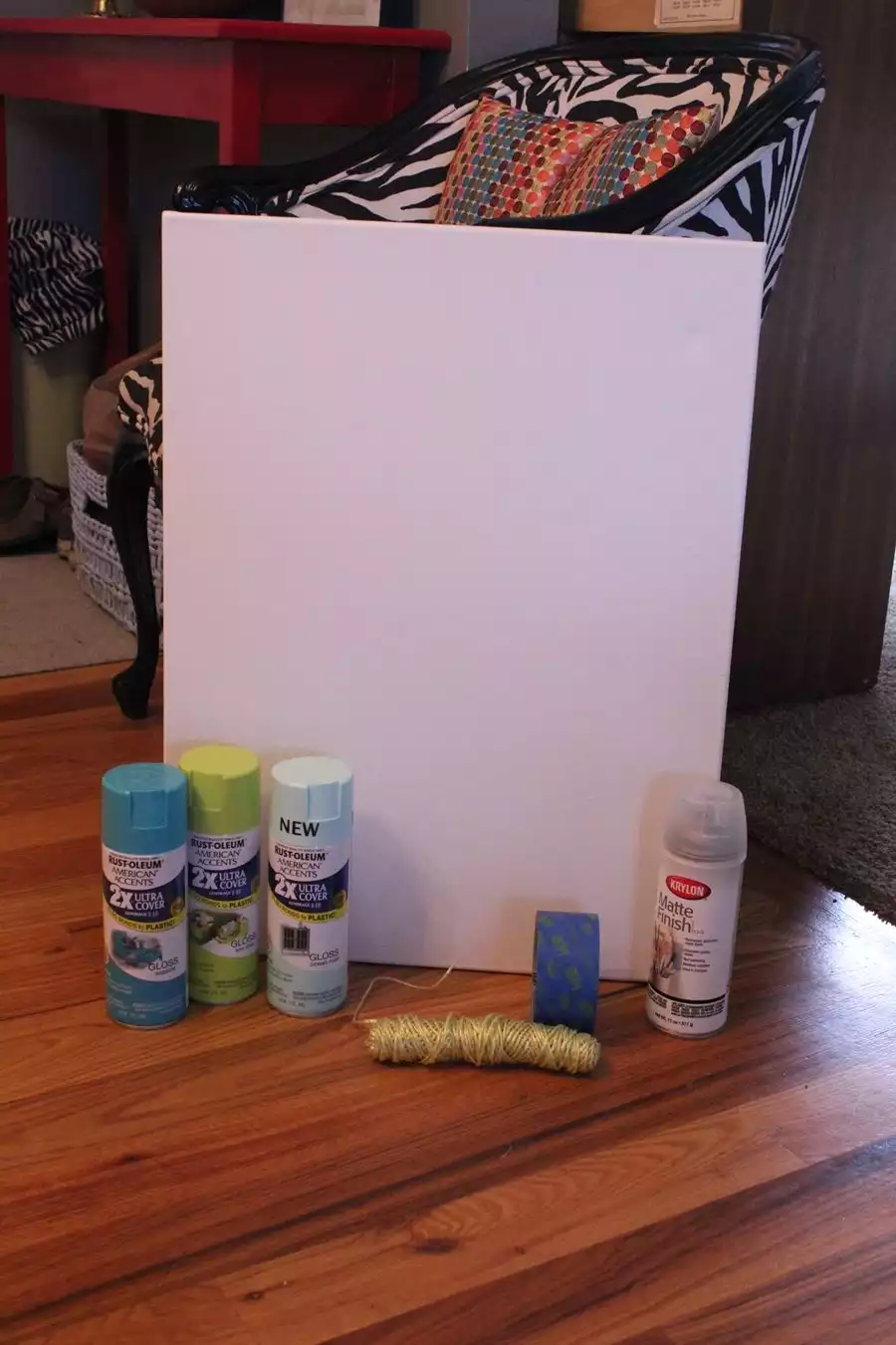 DIY Abstract Art materials