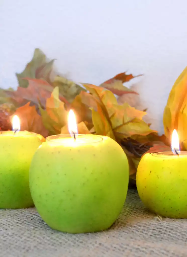 DIY Apple Candle Centerpiece