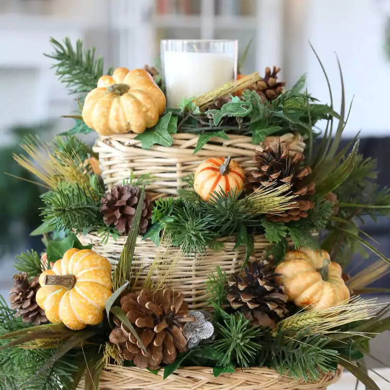 DIY Basket Centerpiece