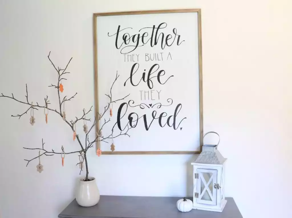 DIY Blessing Tree with Cinnamon Salt Dough Leaves