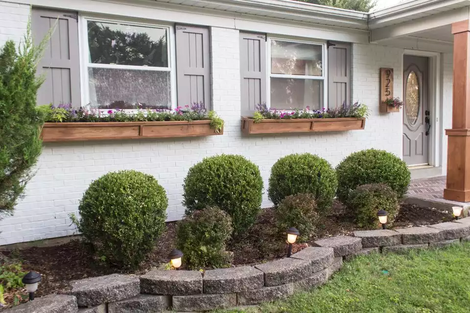 DIY Cedar Window Planters