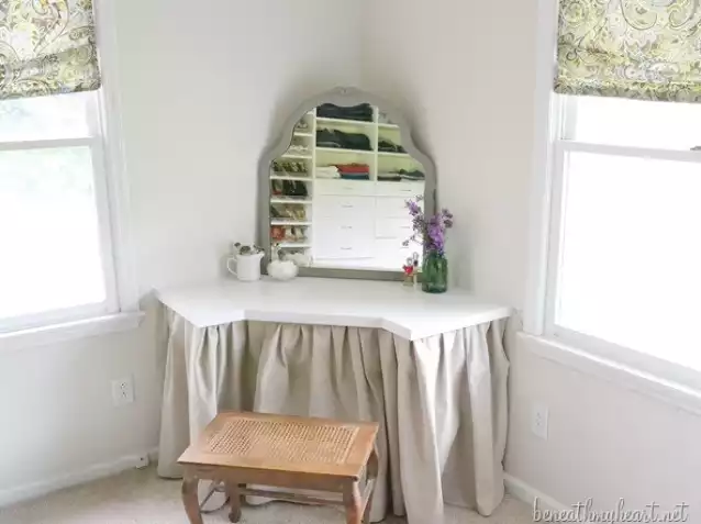 DIY Dressing Table Corner Vanity