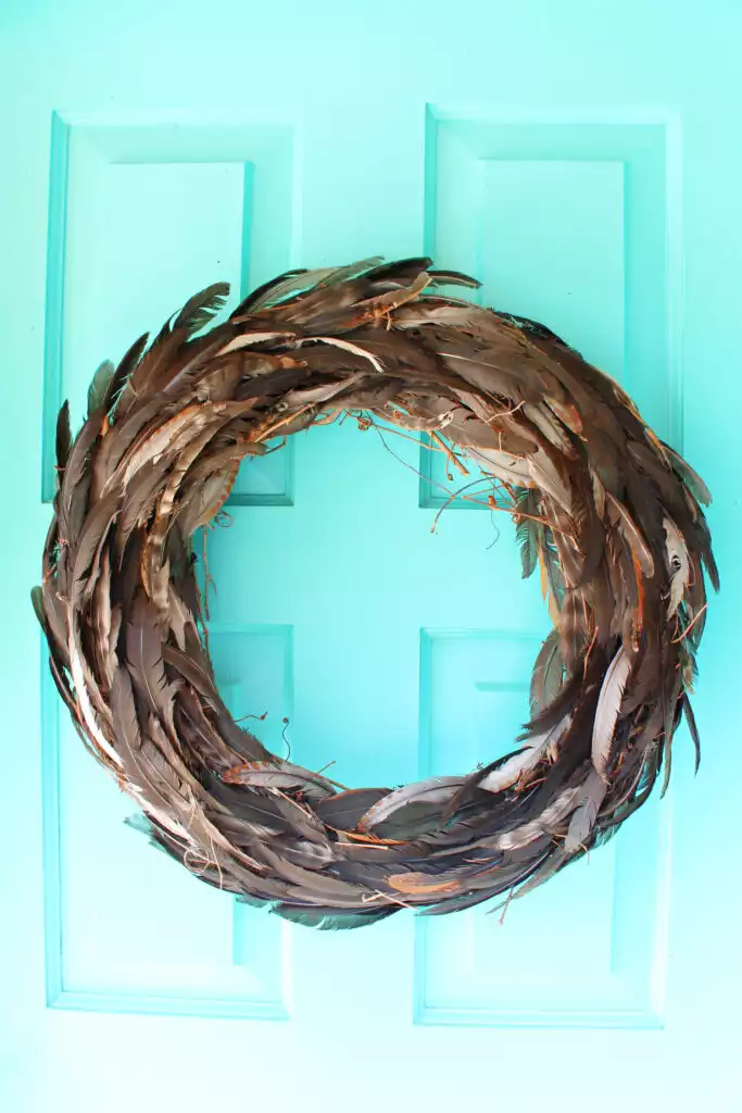 DIY Feather Wreath