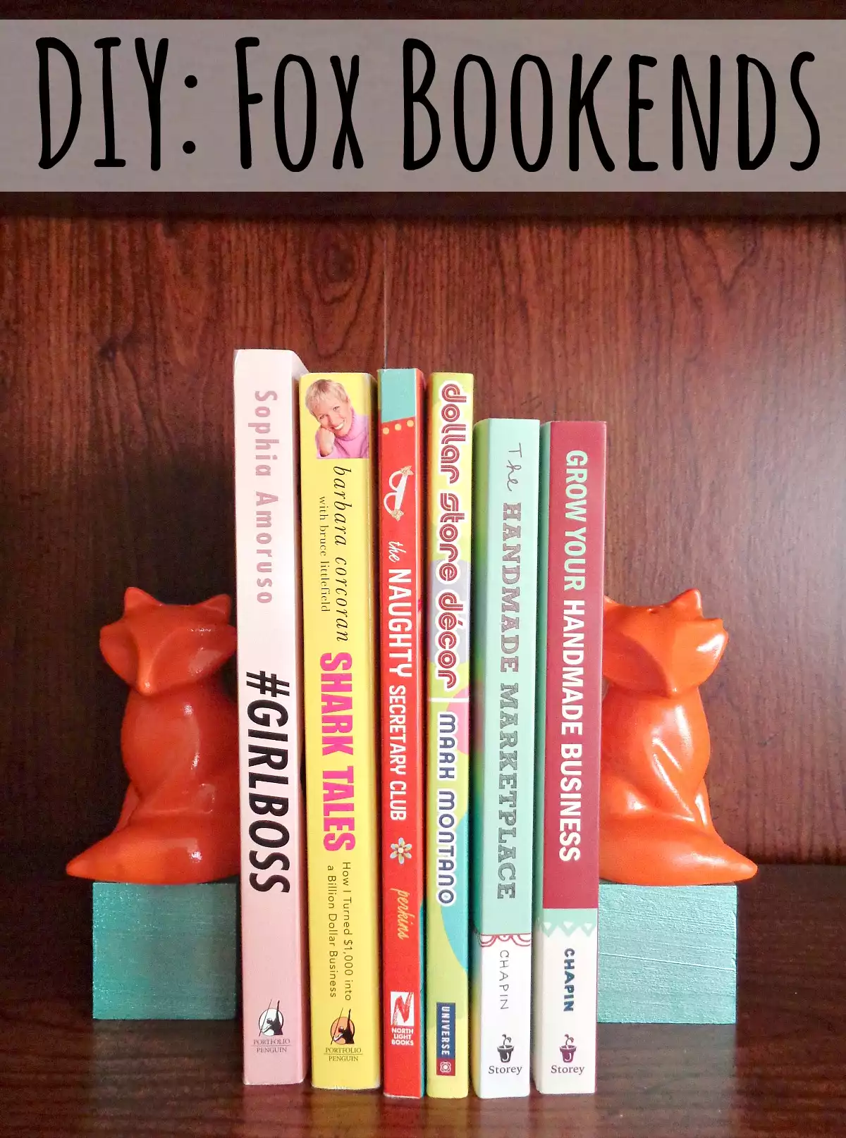 DIY Fox Bookends