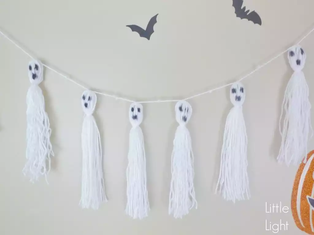 DIY Ghost garlands