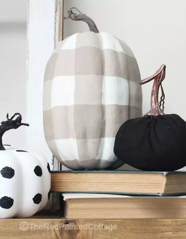 Paint Plaid Pumpkins