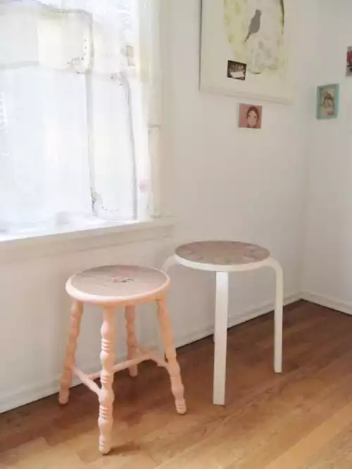 DIY Pretty Vintage Stools5