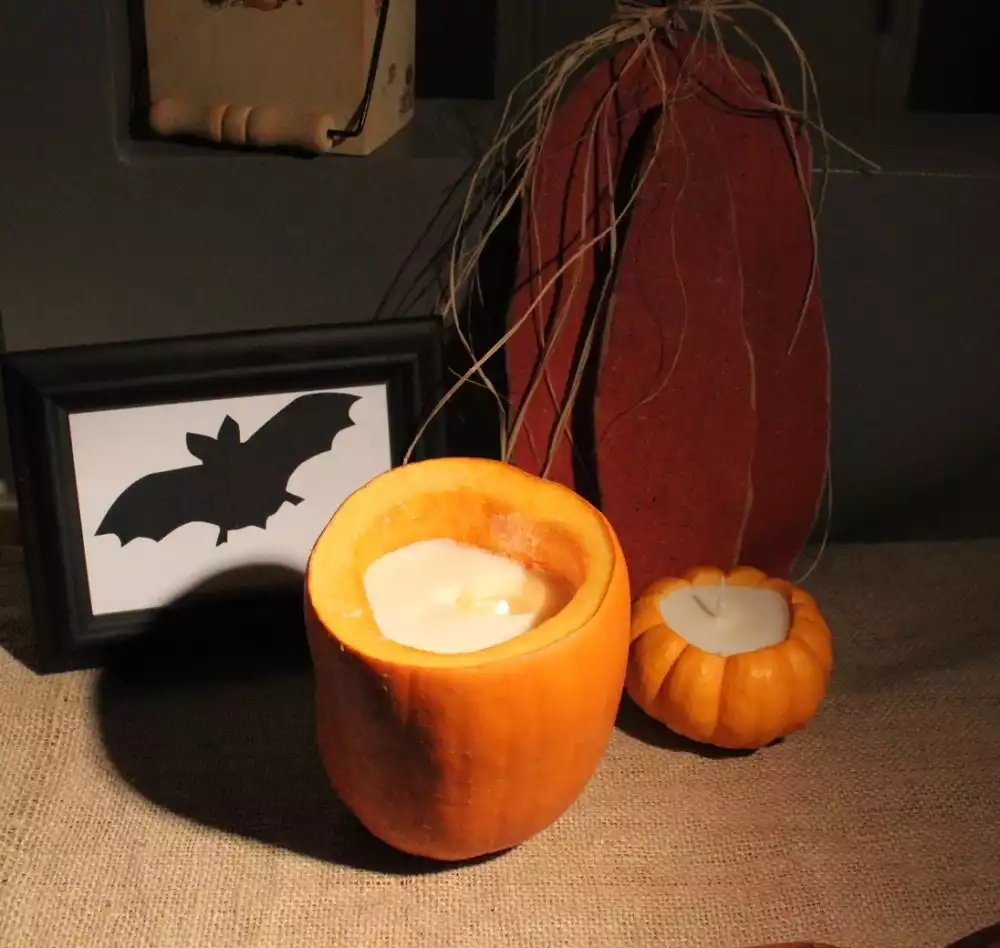 DIY Pumpkin Candles Halloween