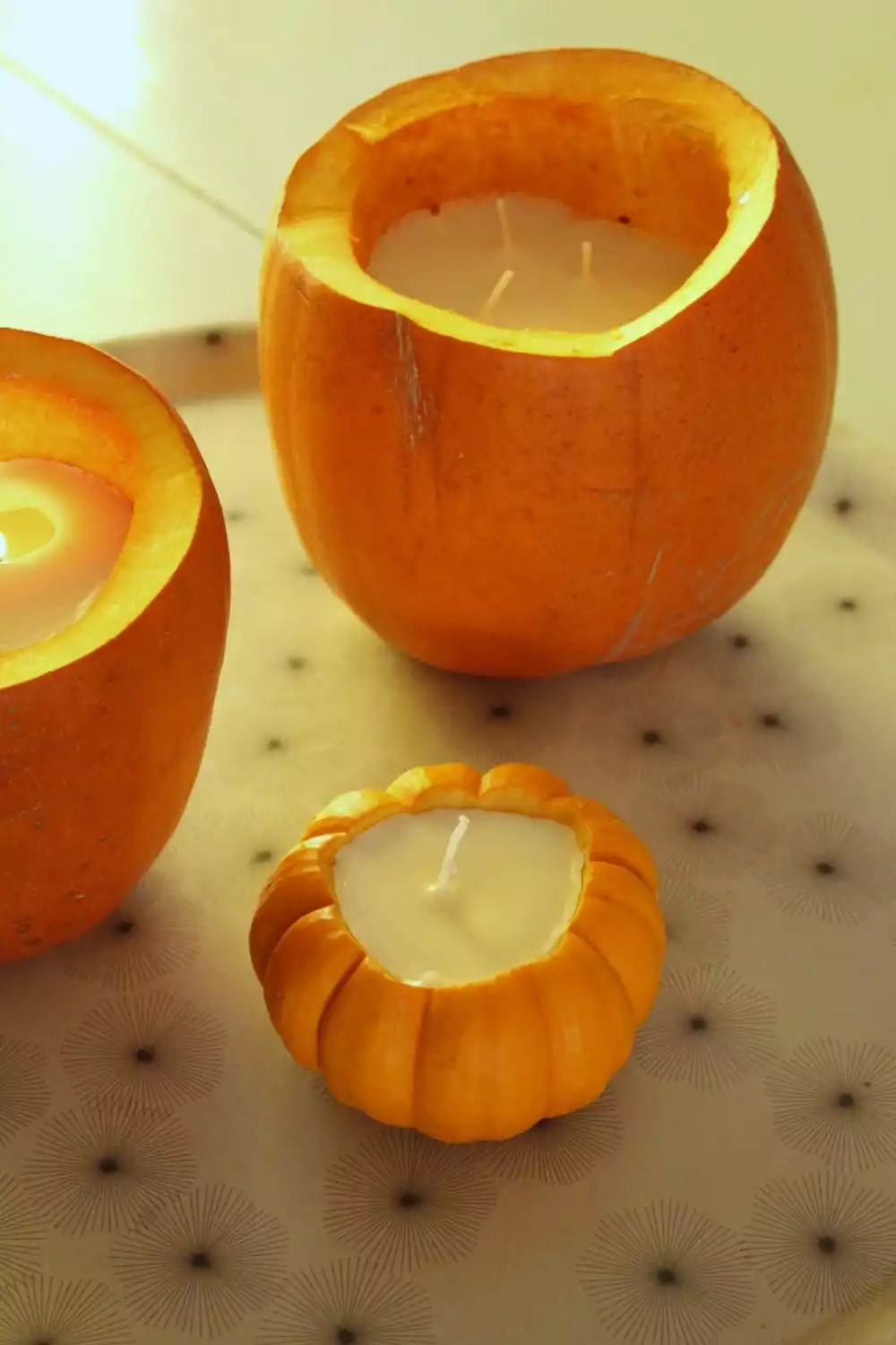 DIY Pumpkin Candles Tutorial