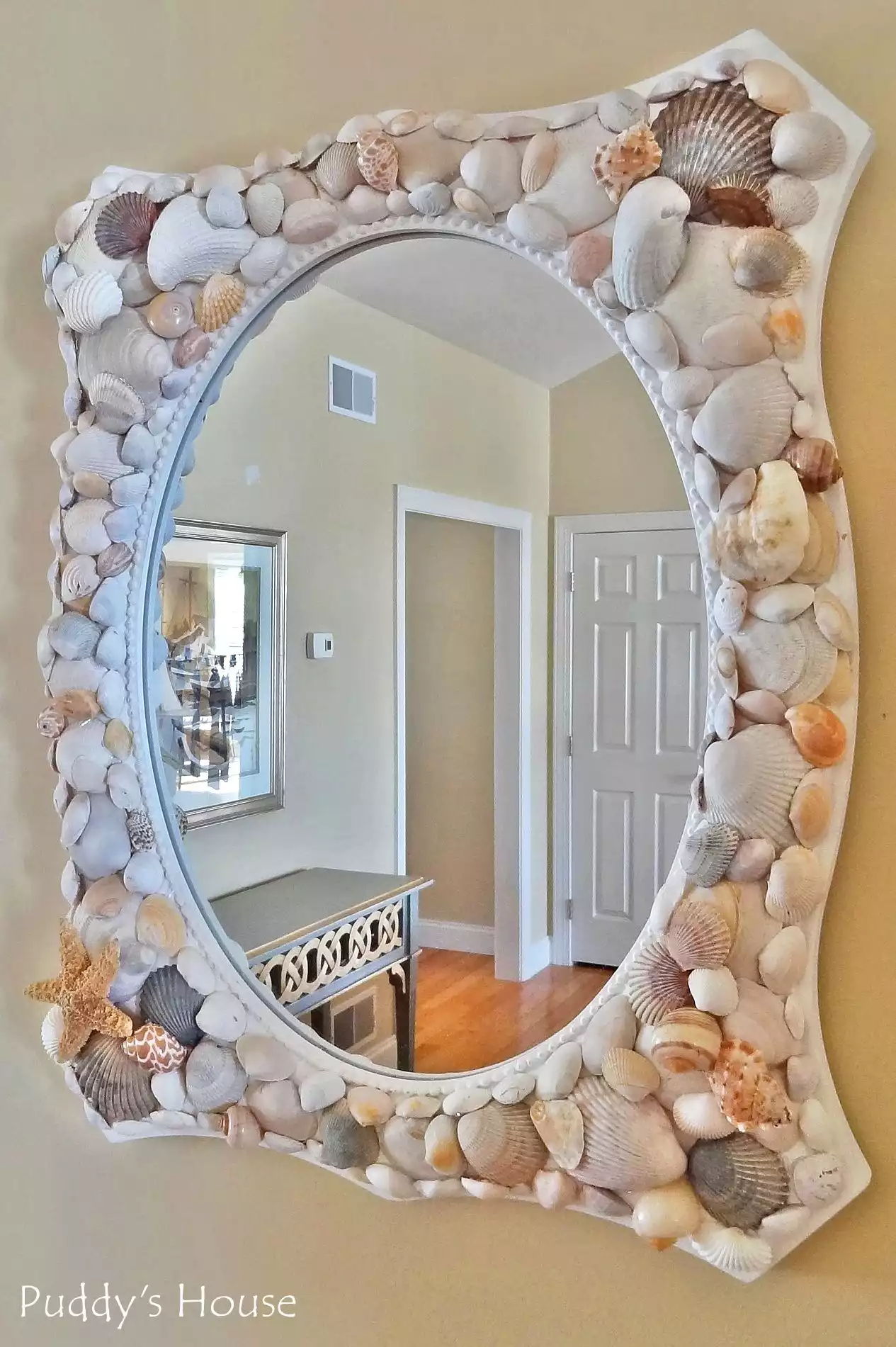 DIY Seashell Mirror