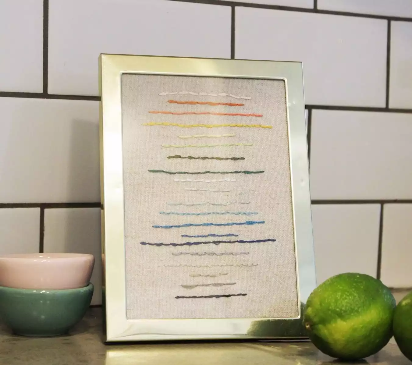 DIY Simple Modern Sampler Art