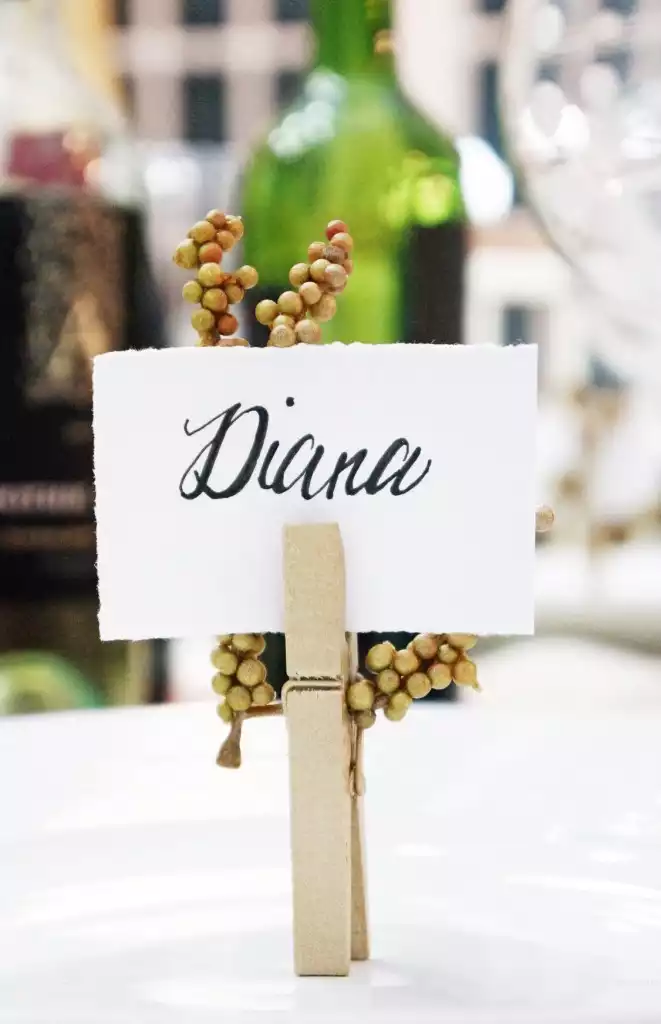 DIY Table Name Place Holder