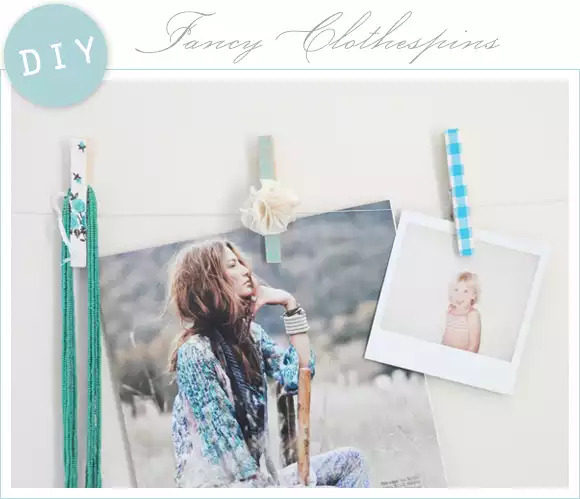 DIY fancy clothespins