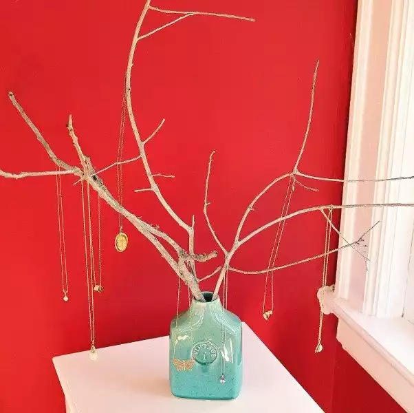 Stylish vase and tree branch combo