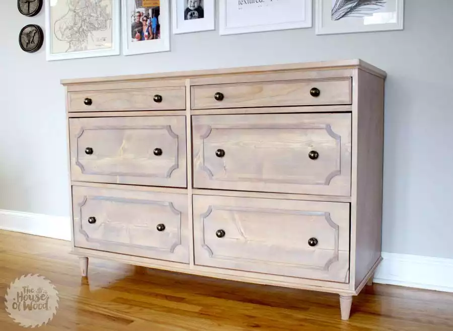 Little details that add depth and style to a simple dresser 