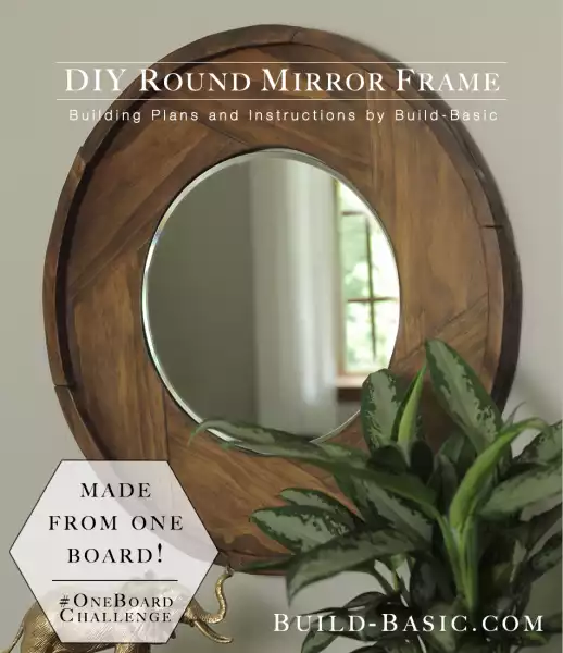 DIY round mirror frame