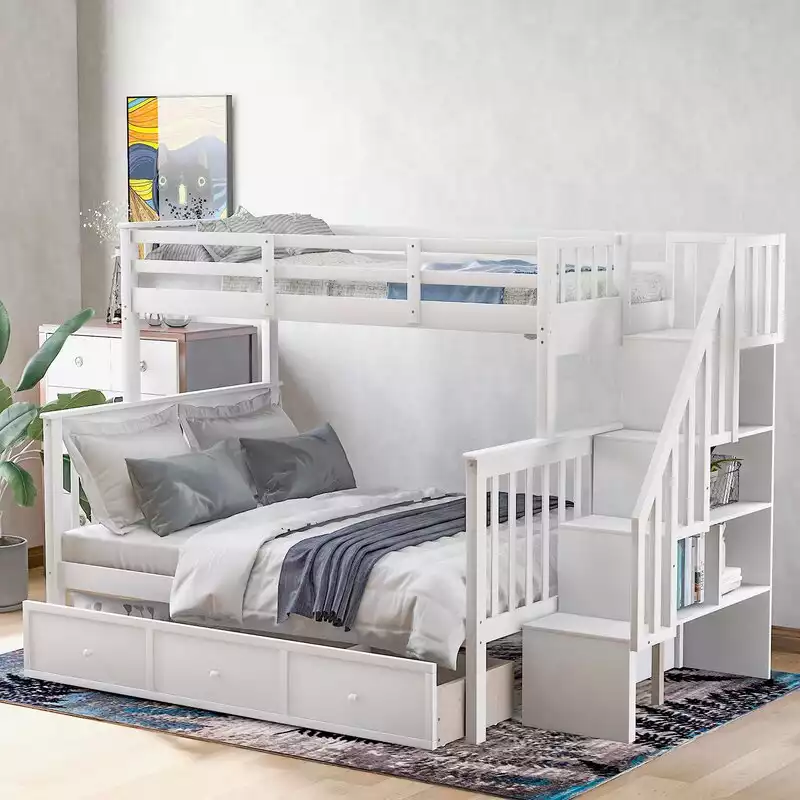 Danville Twin Over Full Bunk Bed with Drawers