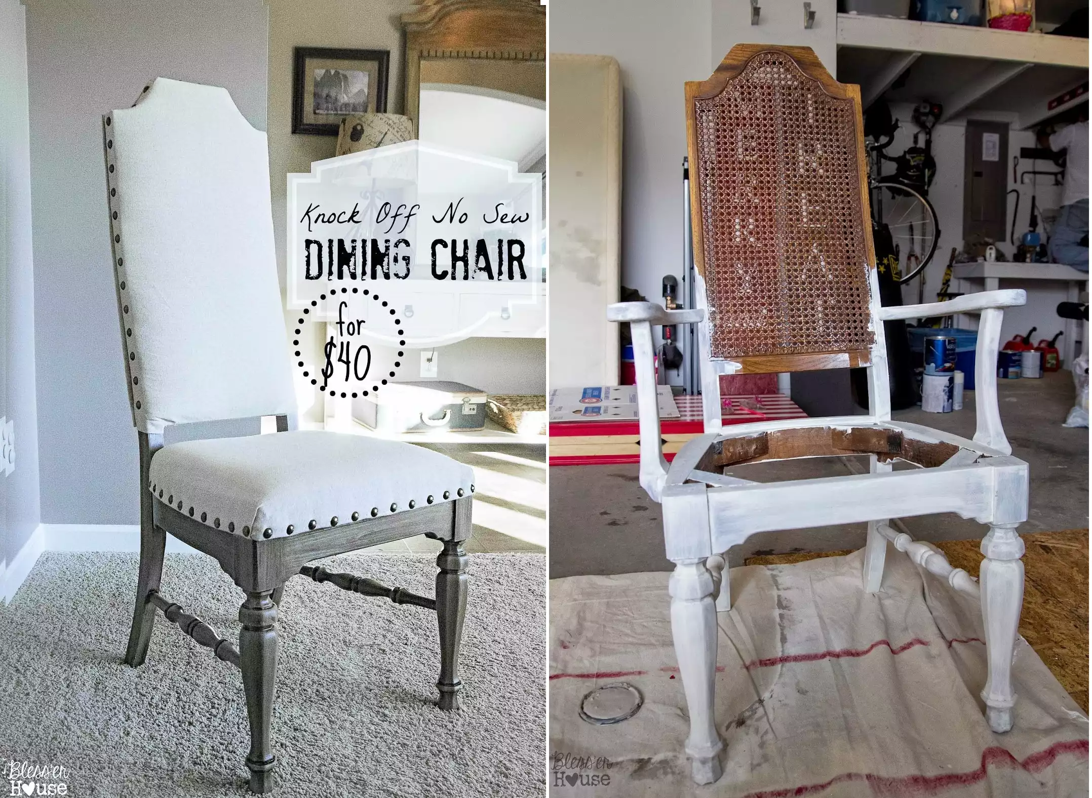 Dining chair makeover project