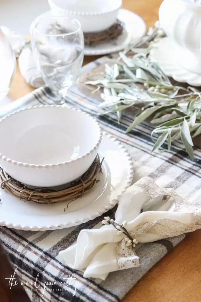 Fall Napkin Rings and Grapevine Wreaths