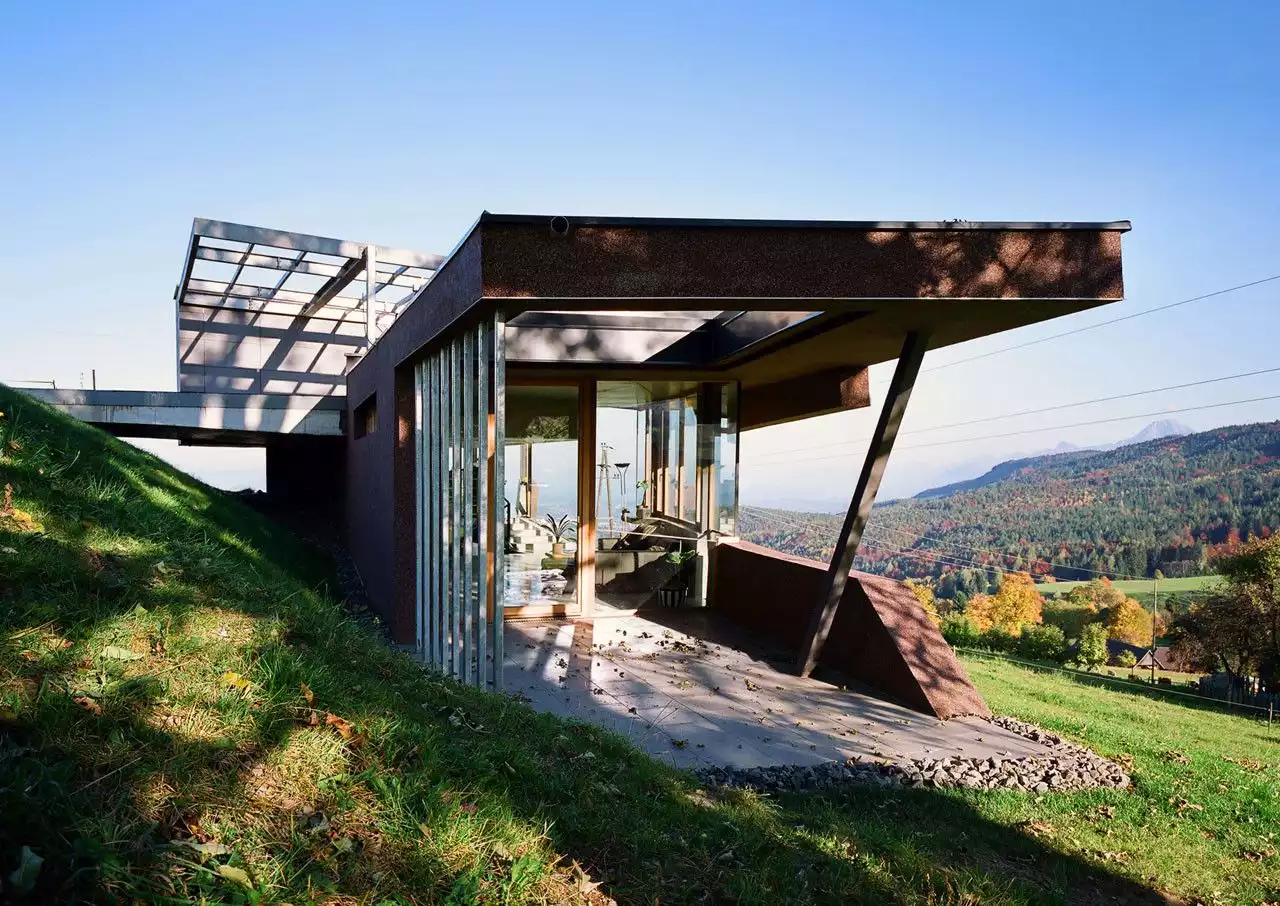 Embedded House with a beautiful Landscape