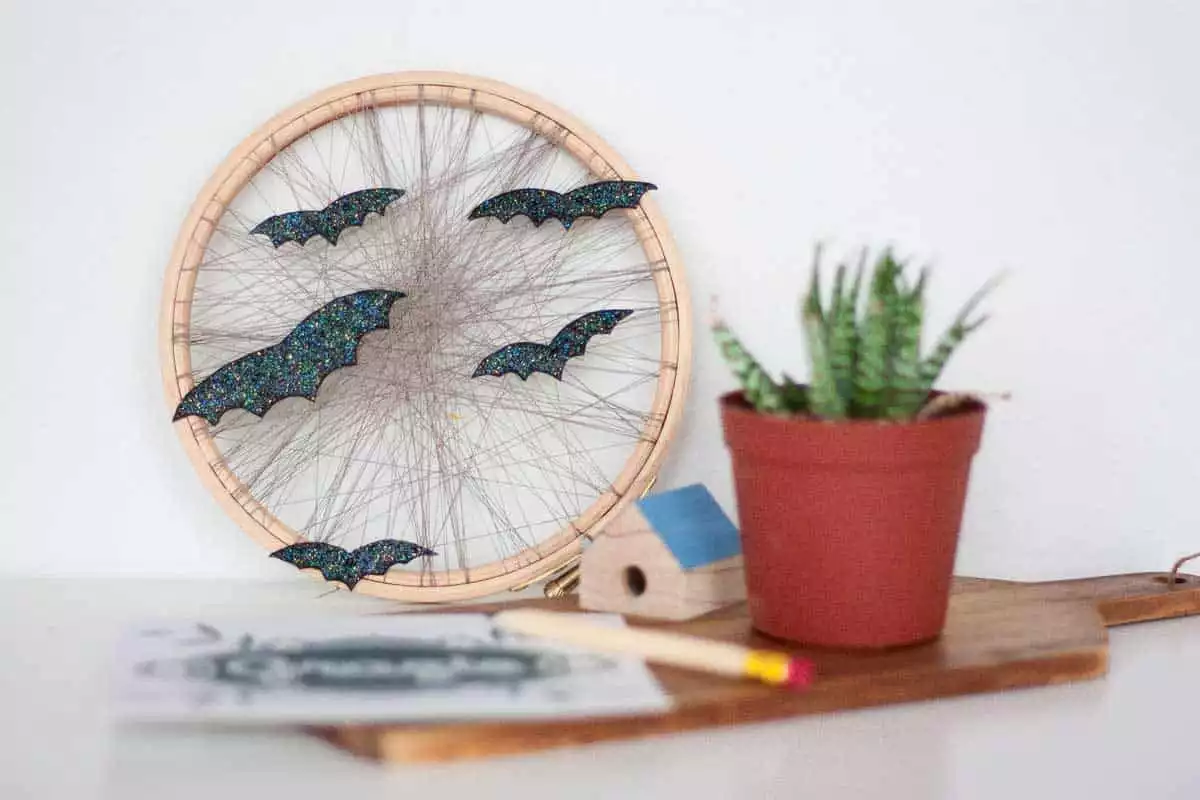 Spooky bat ornament for walls and shelves