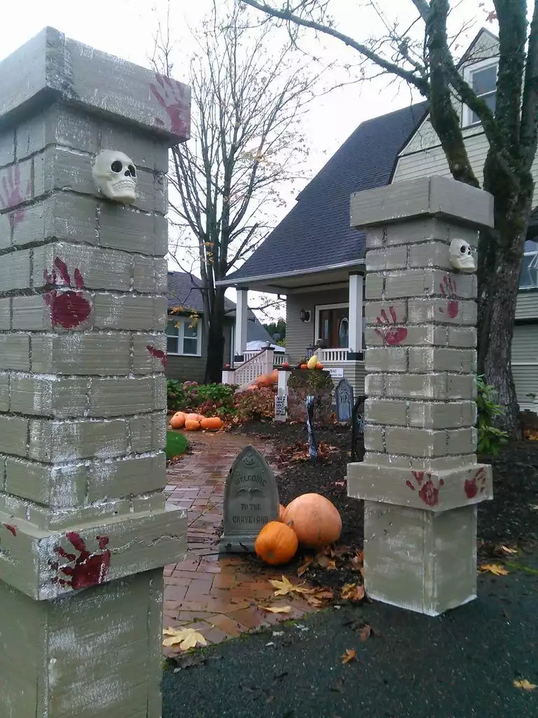 Cemetery Entry Pillars