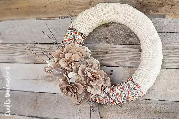 Burlap Wrap Wreath