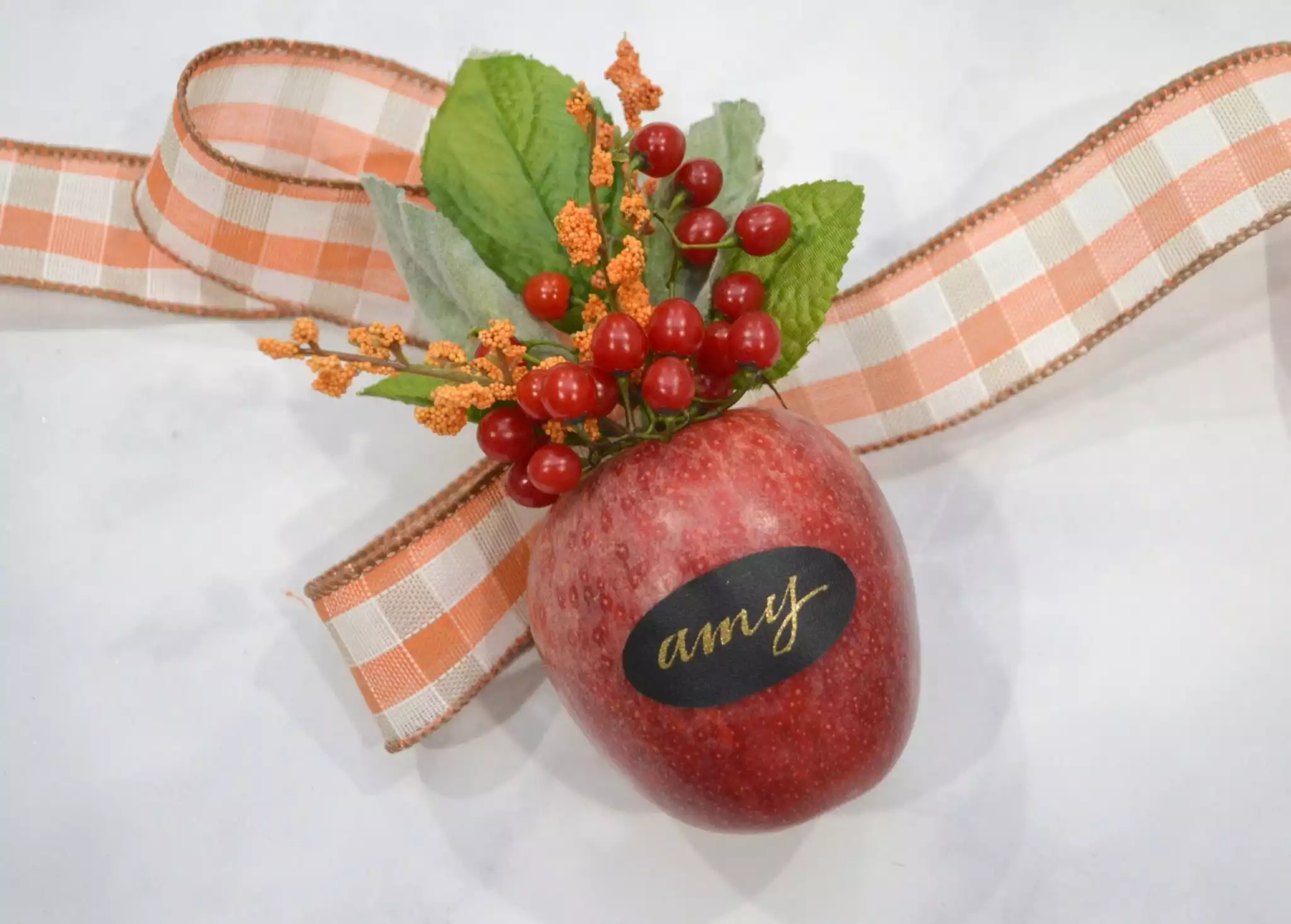 A Unique Apple Place Card