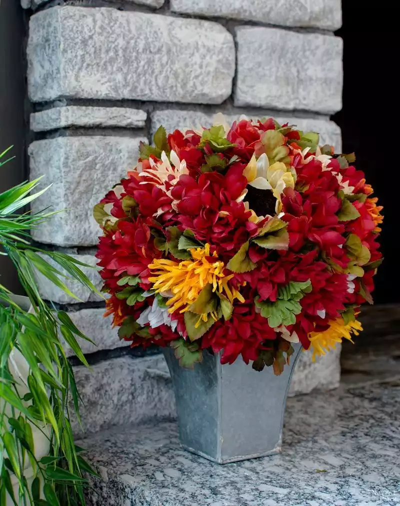 Fall Flower Topiary