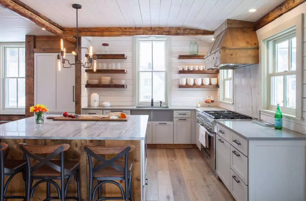 Farmhouse Cabin Kitchen