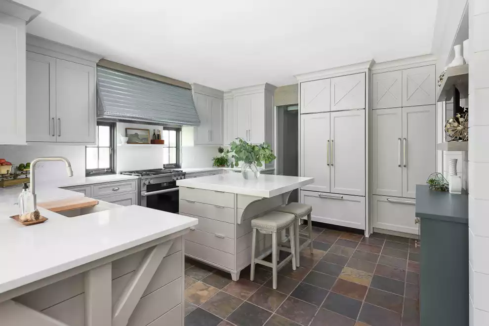 Farmhouse Slate Kitchen Floor