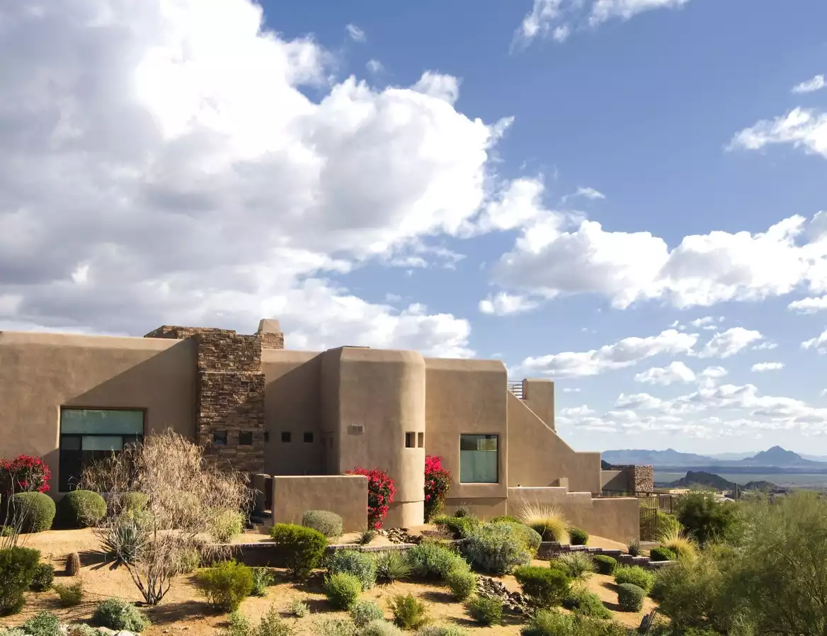 Features of an Adobe Style (Pueblo) House