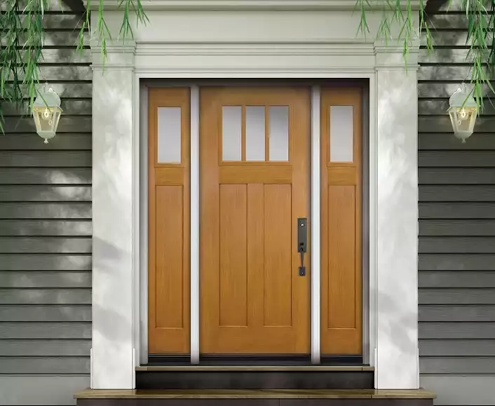 Fiberglass entryway door