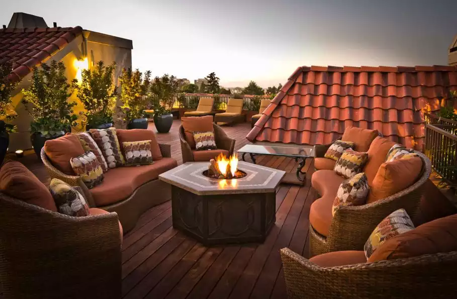 Firepit - center piece and the focal point of the area