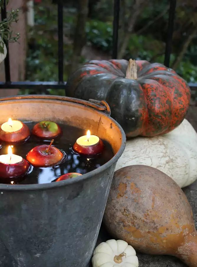 Floating Apple Candles