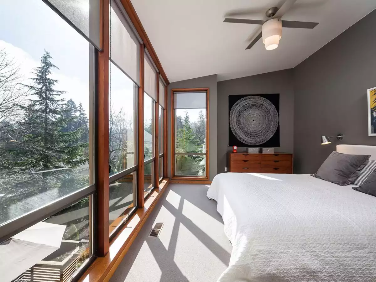 Floor to ceiling windows In the bedroom 2